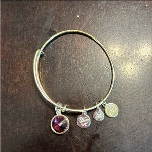 Alex and Ani amethyst bracelet